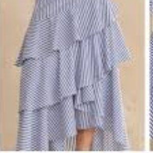 Banana Republic Ruffle tierred skirt Size 14